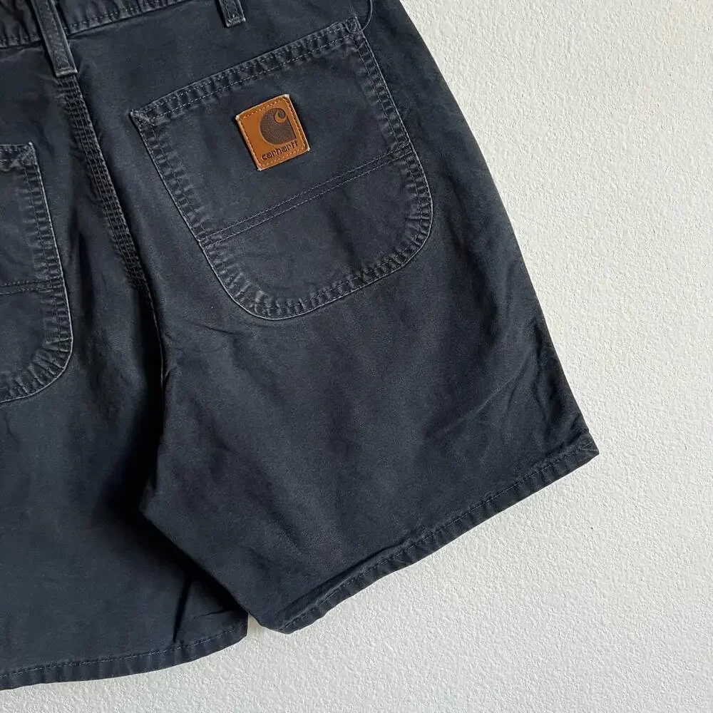 Carhartt B145 black work wear carpenter shorts